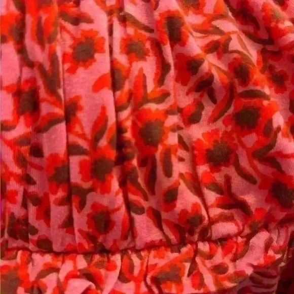 Boden Yoke Detail Jersey Mini Dress Pink Floral Tie Waist NWT size 4P - Picture 7 of 14